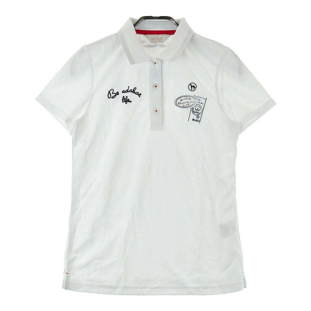 adabat（アダバット） ホワイト ポロシャツ ドライワッフルポロシャツ（ポロシャツ） | adabat(Men
