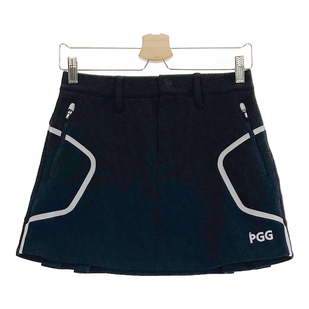 PGG PEARLY GATES パーリーゲイツ 2024年ひな型 ダンボール編み物 スコート 総柄 米国海軍系 0 【中古】ゴルフ御召しもの レディース