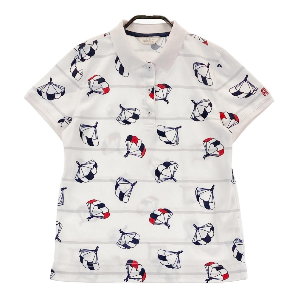 adabat アダバット　ゴルフ用　ポロシャツ 38 M まとめ売り ADABAT アダバット 半袖ポロシャツ ロゴプリント ネイビー系 サイズ