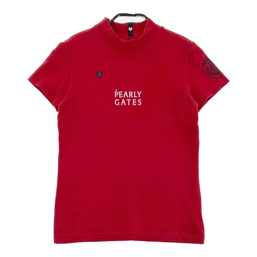 PEARLY GATES パーリーゲイツ 2022年モデル ハイネック 半袖Tシャツ レッド系 00 【中古】ゴルフウェア レディース 7,814円