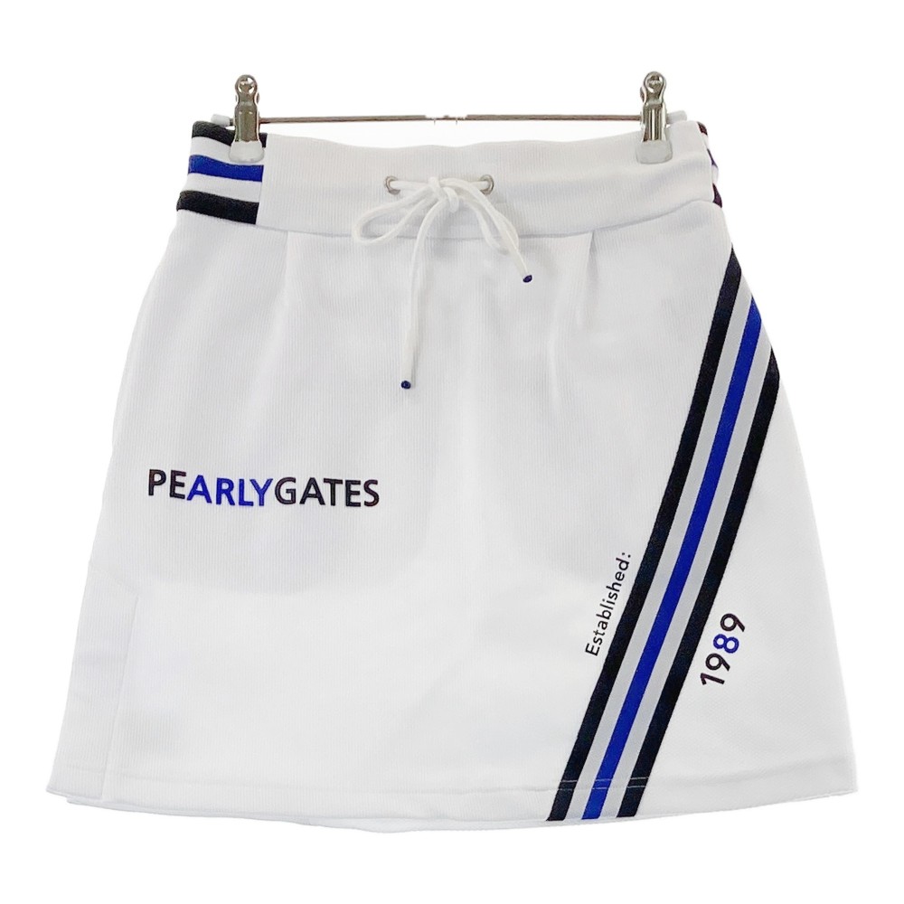 PEARLY GATES パーリーゲイツ 2024年青写真 スコート  白いこと系 0 【中古】ゴルフお召しもの レディース