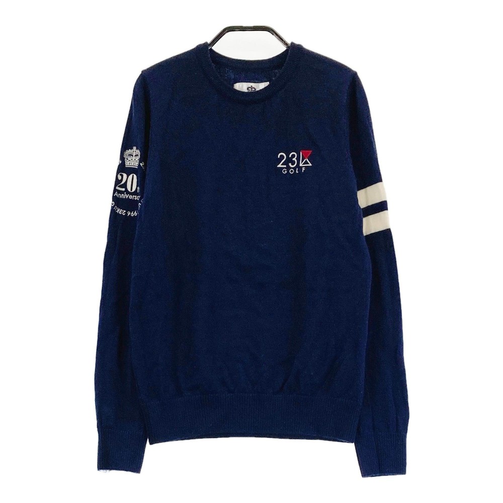 サイズ：2 23区GOLF ニジュウサンクゴルフ  リバーシブル ニットセーター  パープル系 [240101485525] ゴルフウェア レディース ストスト サイズ：2 23区GOLF ニジュウサンクゴルフ リバーシブル ニット