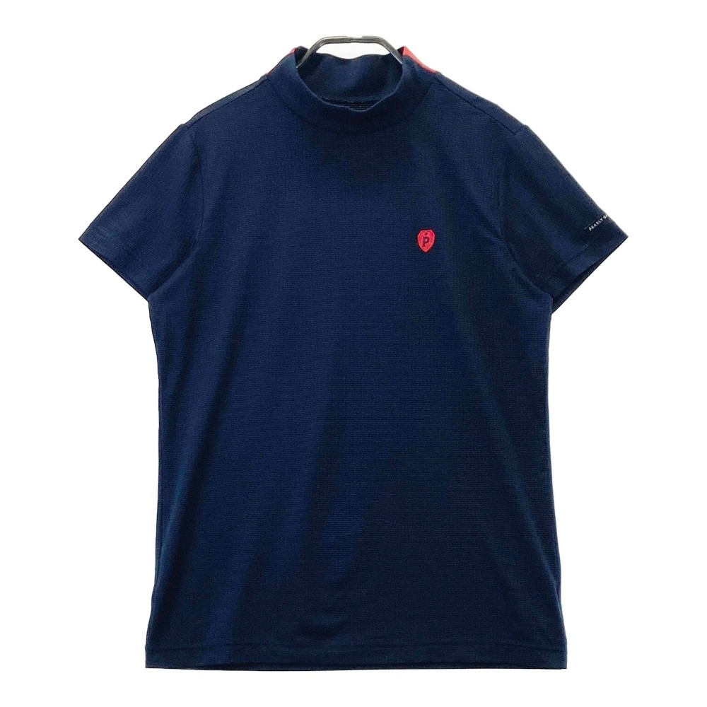 PEARLY GATES パーリーゲイツ 2023年モデル ハイネック 半袖Tシャツ ネイビー系 2 【中古】ゴルフウェア レディース