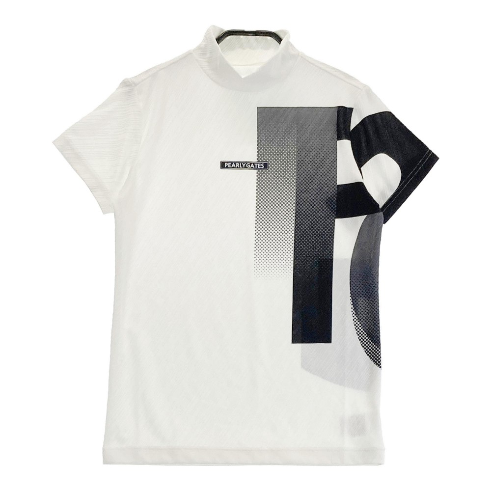 PEARLY GATES パーリーゲイツ 2024年 半袖ハイネックTシャツ ホワイト系 00 【中古】ゴルフウェア レディース｜中古ゴルフウェア通販STST