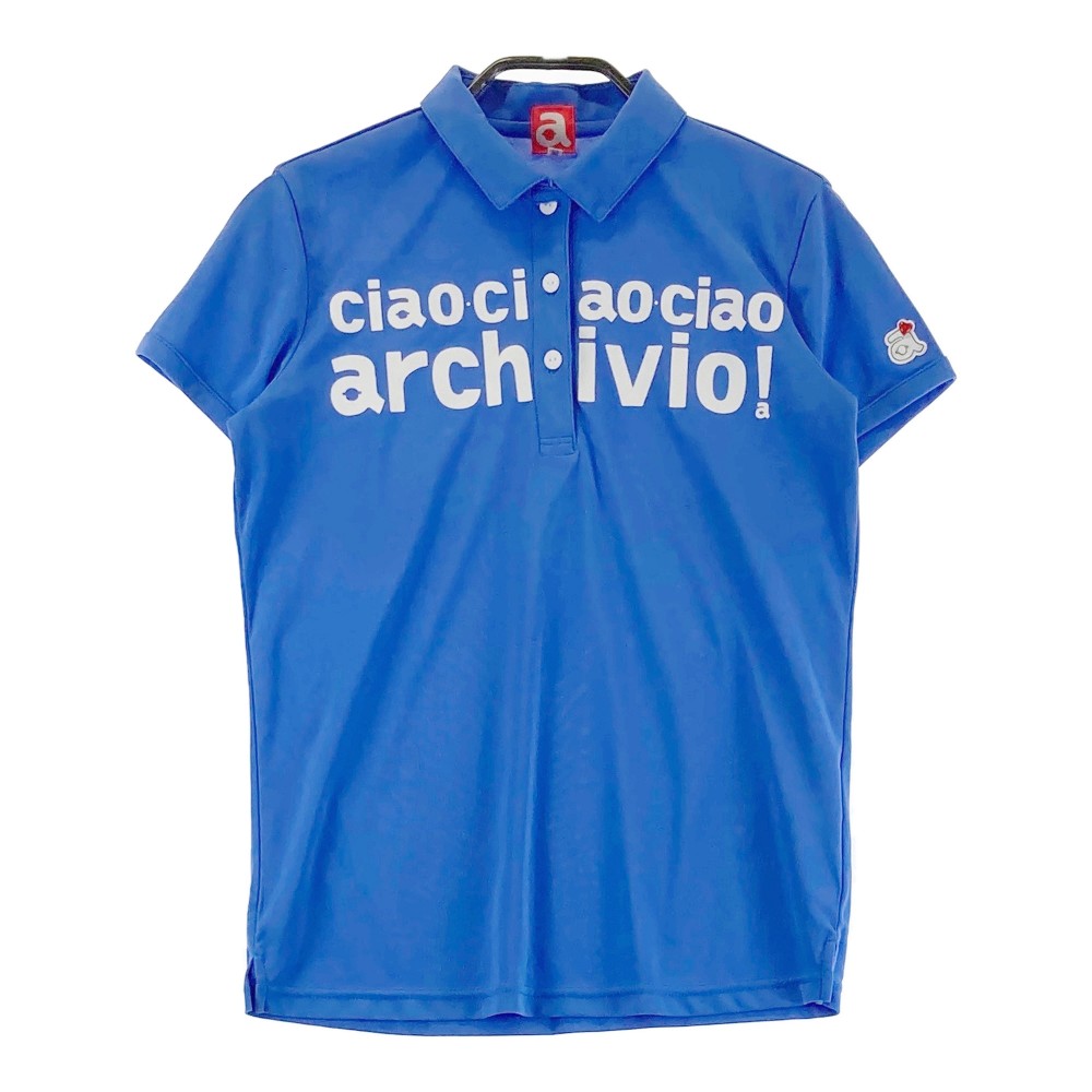 ARCHIVIO アルチビオ 半袖ポロシャツ ブルー系 36 【中古】ゴルフウェア レディース