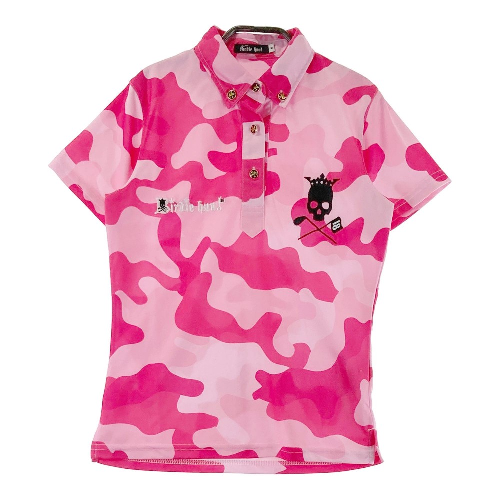 楽天市場】【新品】バーディーハント 半袖ポロシャツ 黒×ピンク 花柄