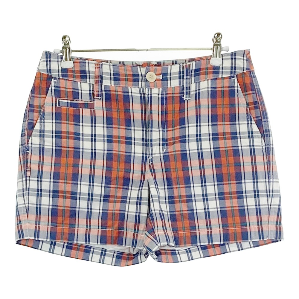 JACK BUNNY ジャックバニー ショートパンツ チェック柄 ネイビー系 1 【中古】ゴルフウェア レディース