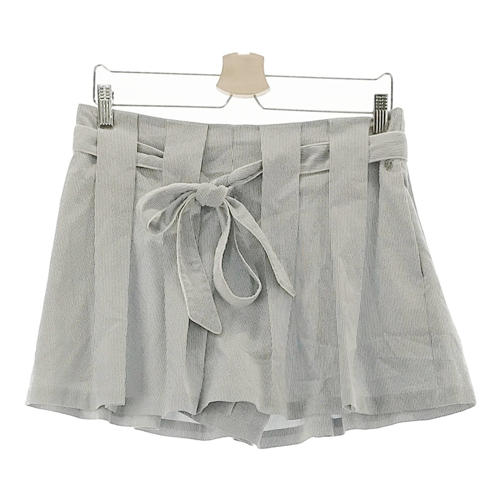 MARK&LONA マークアンドロナ キュロットパンツ ストライプ柄 グレー系 M 【中古】ゴルフウェア レディース｜中古ゴルフウェア通販STST