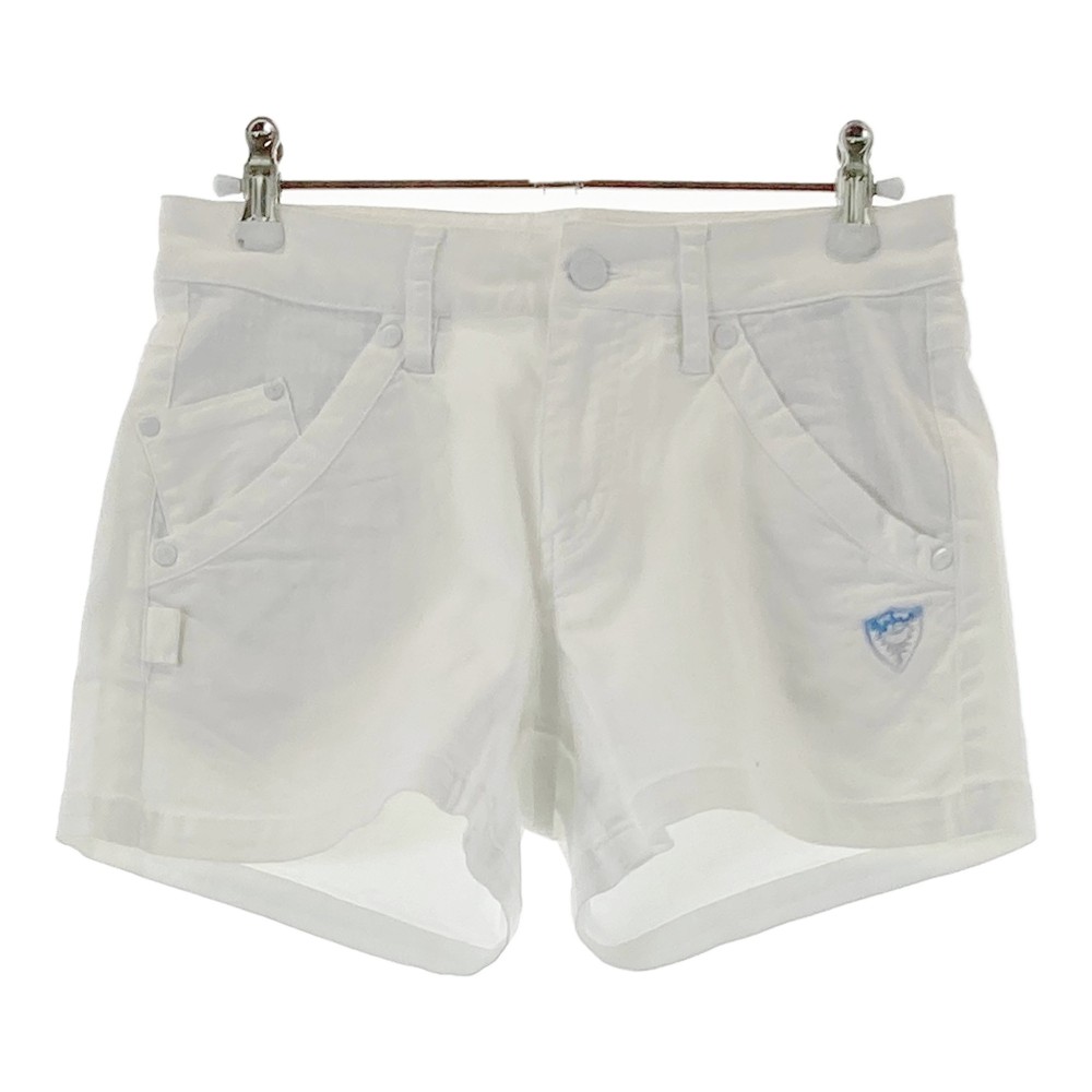 PEARLY GATES パーリーゲイツ ショートパンツ ホワイト系 0 【中古】ゴルフウェア レディース
