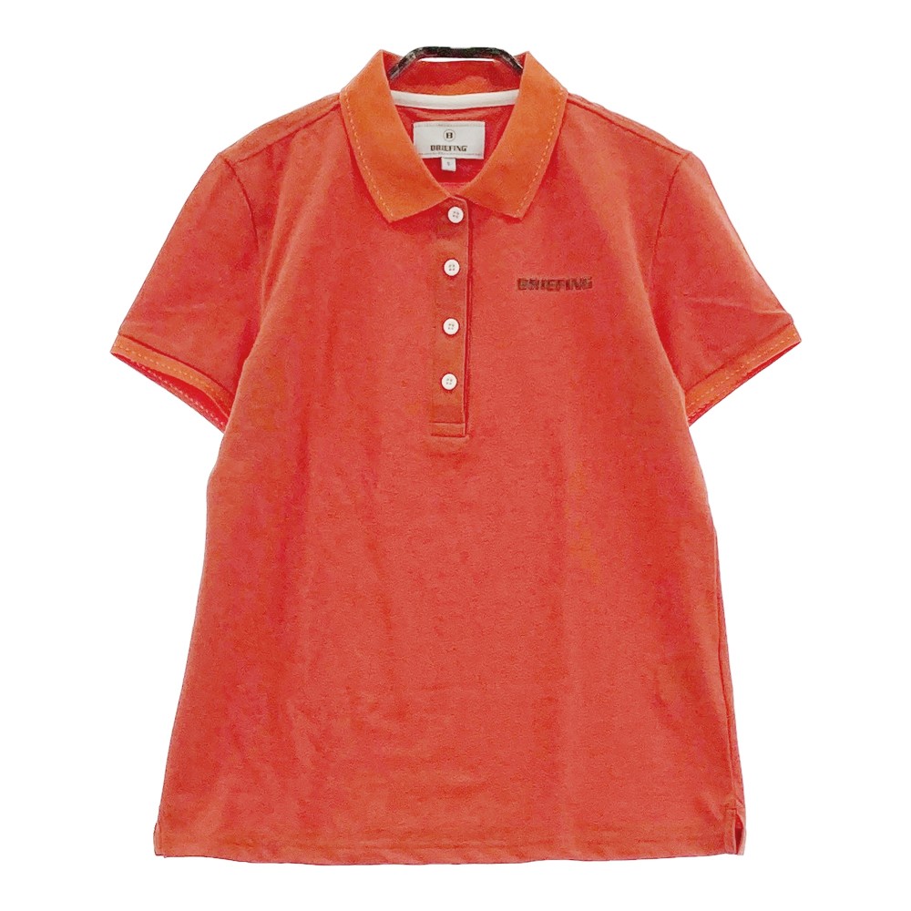 BRIEFING GOLF ブリーフィング BRG202W01 半袖ポロシャツ オレンジ系 S 【中古】ゴルフウェア レディース|中古ゴルフウェア通販STST