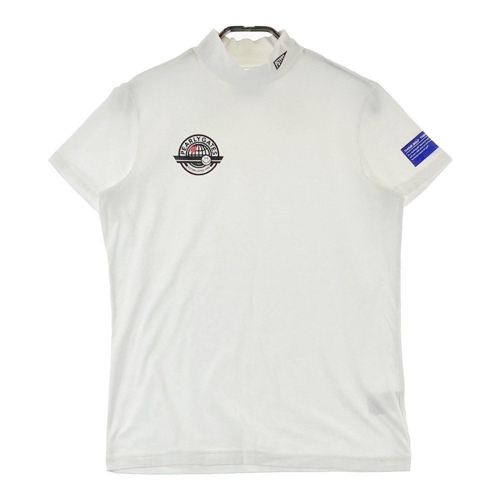 PEARLY GATES パーリーゲイツ 055-2167502 2022年モデル ハイネック 半袖Tシャツ ホワイト系 2 【中古】ゴルフウェア レディース