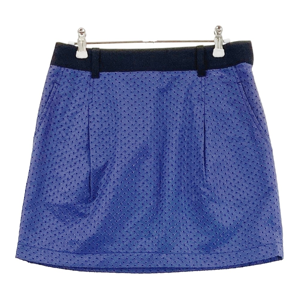 JUN&ROPE ジュン アンド ロペ 裏地付き スカート ネイビー系 M 【中古】ゴルフウェア レディース