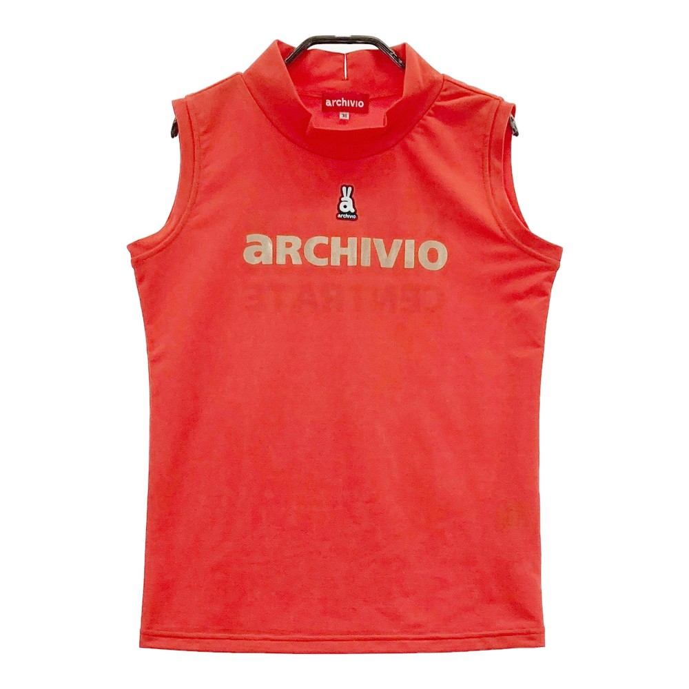 ARCHIVIO アルチビオ 2022年モデル ハイネック ノースリーブTシャツ オレンジ系 36 【中古】ゴルフウェア レディース