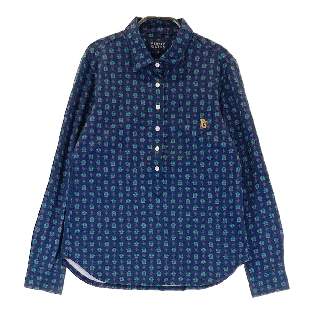 楽天市場】PEARLY GATES パーリーゲイツ 長袖 ポロシャツ ロゴ総柄