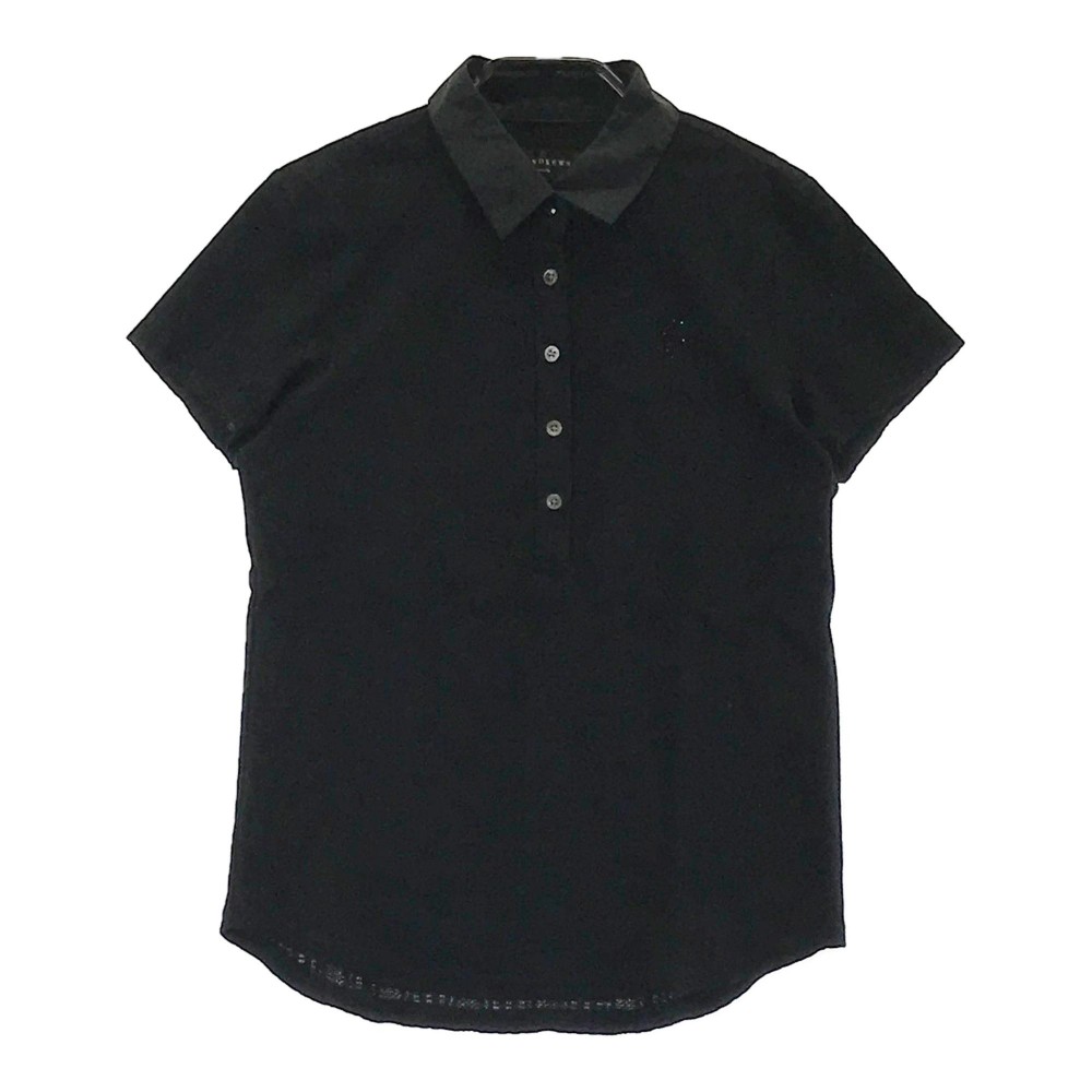 ST ANDREWS セントアンドリュース 半袖ポロシャツ ブラック系 S 【中古】ゴルフウェア レディース
