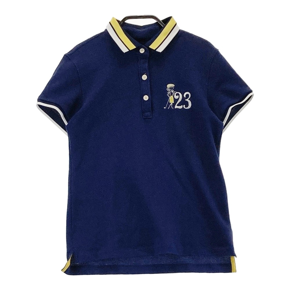 23区GOLF - 極美品 23区GOLF ニジュウサンク 半袖 ポロシャツ 1 (S) ネイビー 23区GOLF ニジュウサンクゴルフ 半袖ポロシャツ ピンク系 1