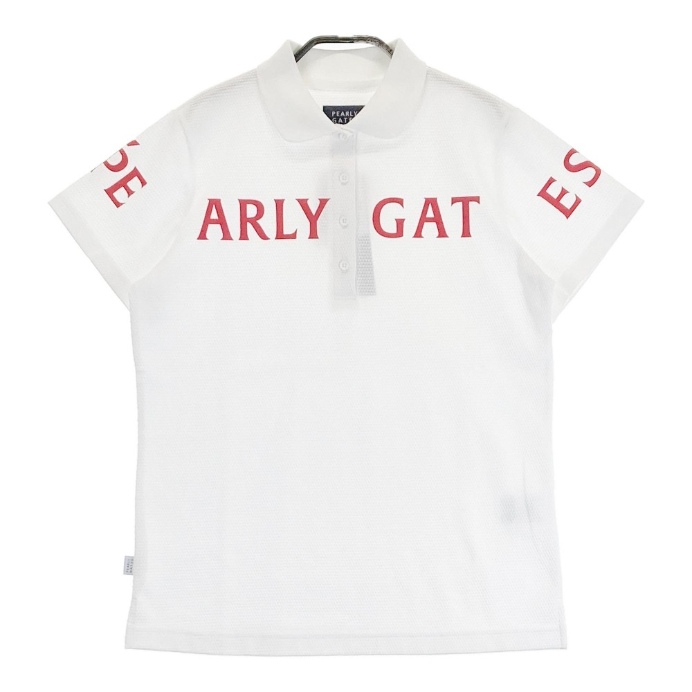 PEARLY GATES パーリーゲイツ 2022年 半袖ポロシャツ ホワイト系 1 【中古】ゴルフウェア レディース