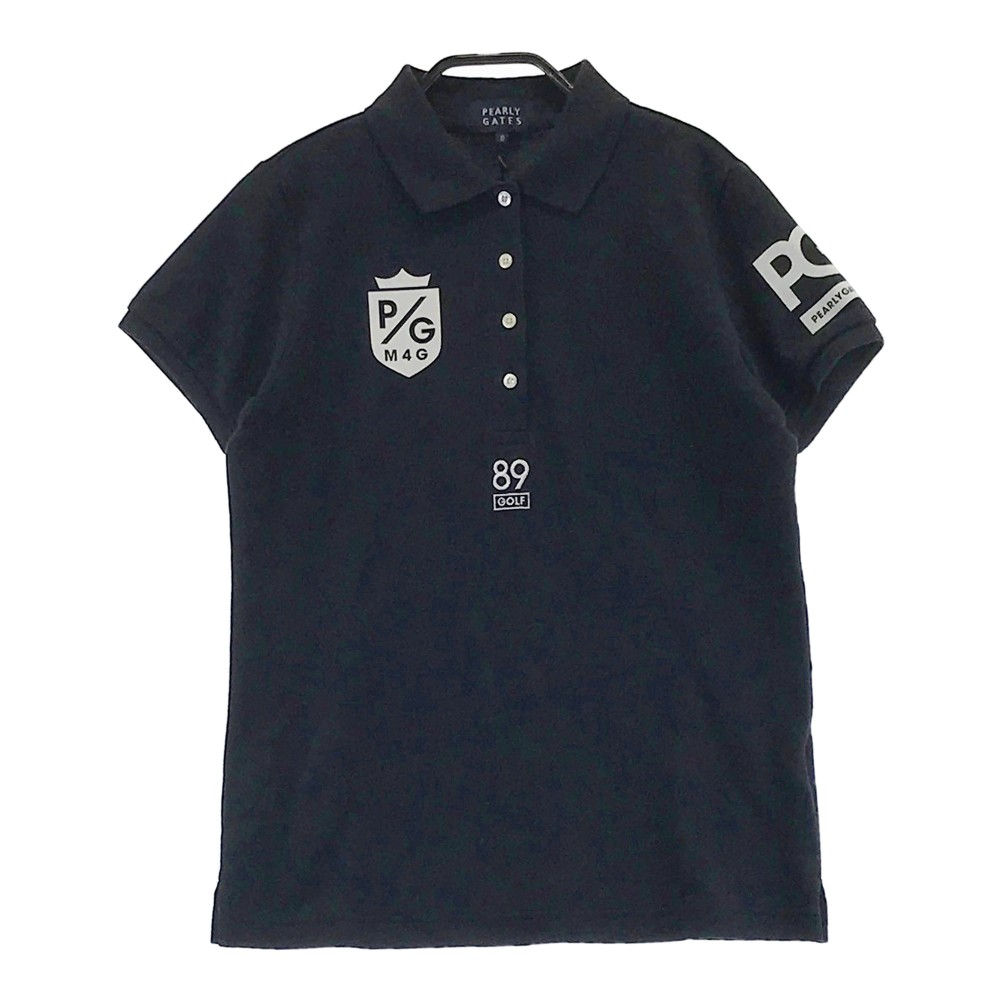 PEARLY GATES パーリーゲイツ 半袖ポロシャツ ネイビー系 0 【中古】ゴルフウェア レディース|中古ゴルフウェア通販STST