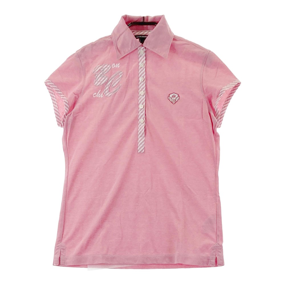 ZOY ゾーイ 半袖 ポロシャツ レッド系 40 【中古】ゴルフウェア レディース