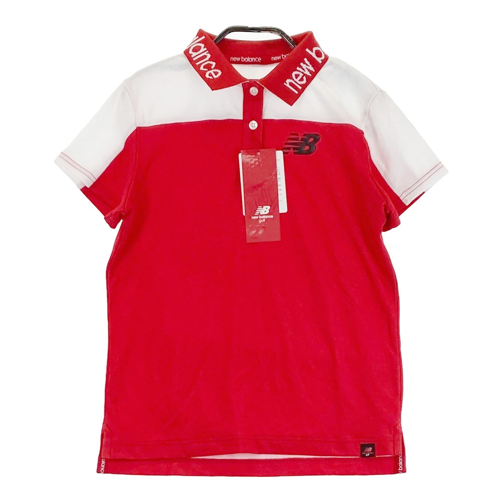NEW BALANCE GOLF ニューバランス 半袖ポロシャツ レッド系 1 【中古】ゴルフウェア レディース