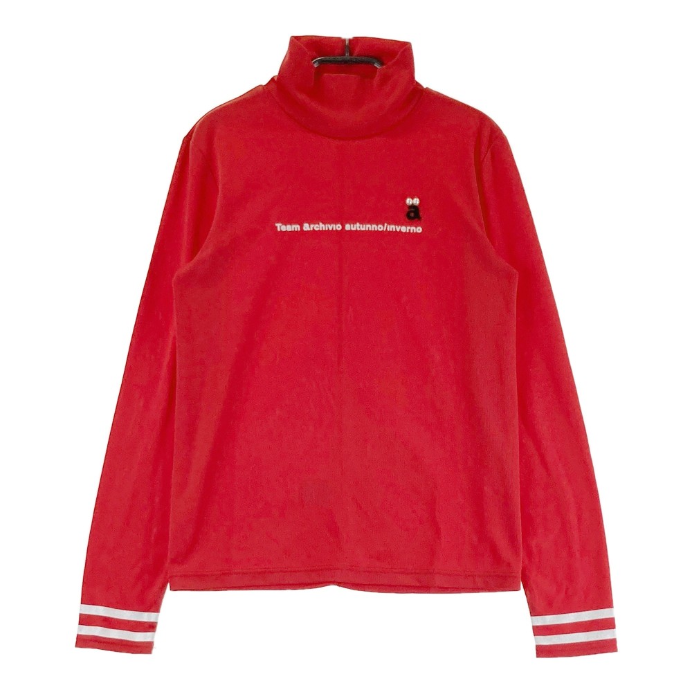ARCHIVIO アルチビオ ハイネック 長袖Tシャツ レッド系 38 【中古】ゴルフウェア レディース