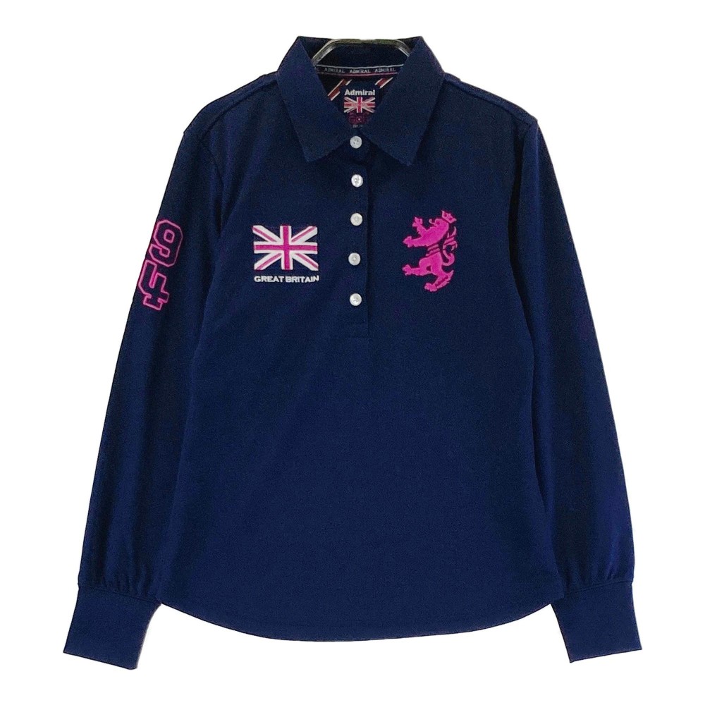 楽天市場】ADMIRAL アドミラル 長袖ポロシャツ ブラック系 M 【中古