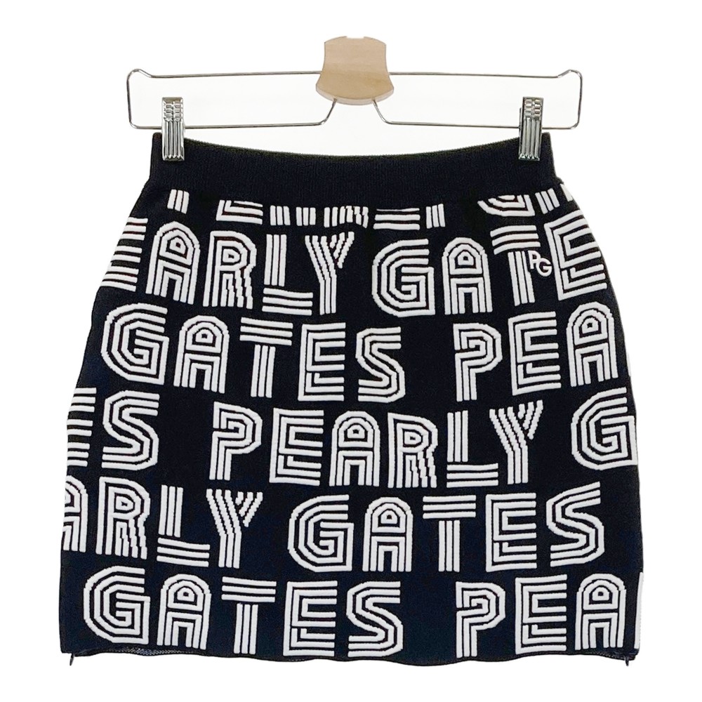 PEARLY GATES パーリーゲイツ ニットスカート 総柄 ネイビー系 0 【中古】ゴルフウェア レディース｜中古ゴルフウェア通販STST