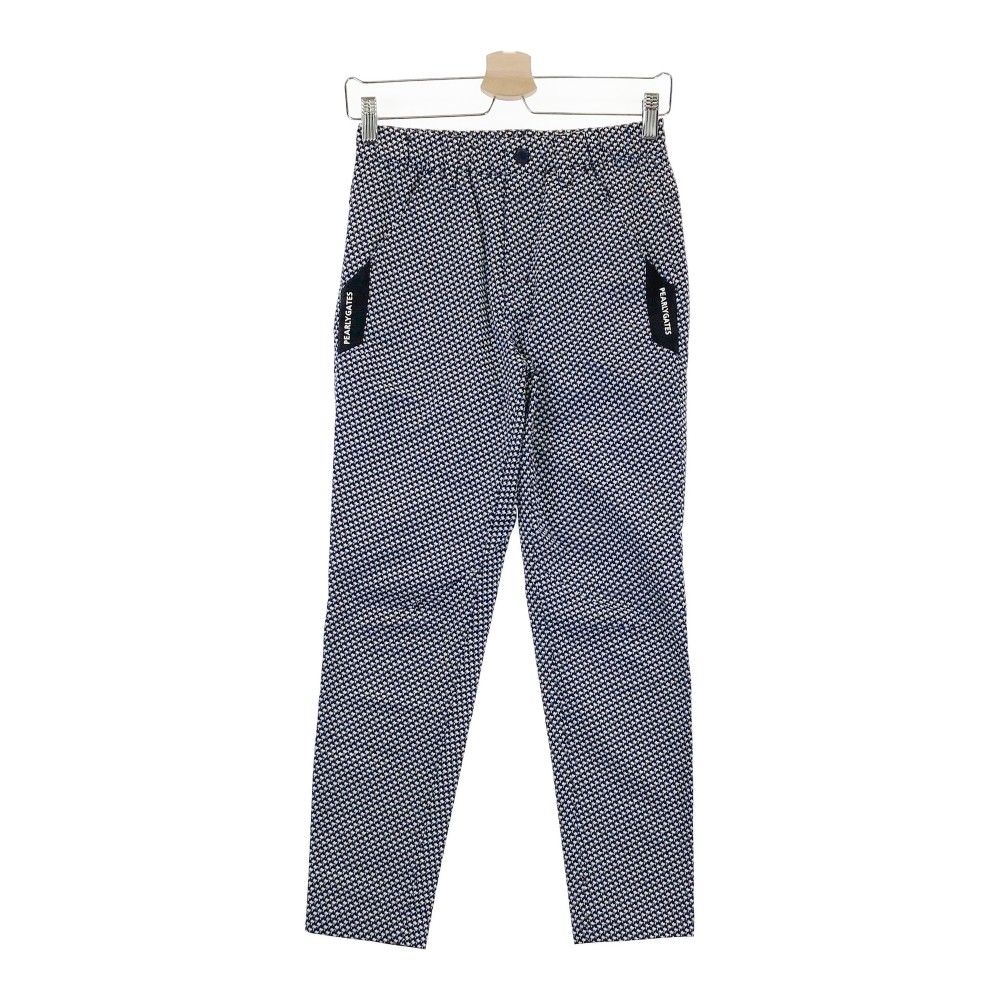 PEARLY GATES パーリーゲイツ ストレッチパンツ ヤシ柄 ネイビー系 00 【中古】ゴルフウェア レディース｜中古ゴルフウェア通販STST