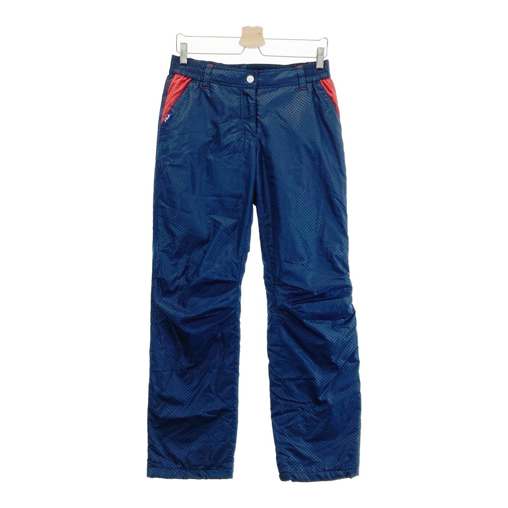 FILA GOLF フィラゴルフ ; 中綿パンツ ネイビー系 LL 【中古】ゴルフウェア レディース