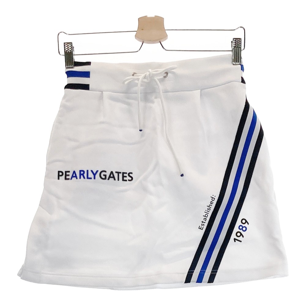 PEARLY GATES パーリーゲイツ 2024年青写真 スコート  白いこと系 0 【中古】ゴルフお召しもの レディース