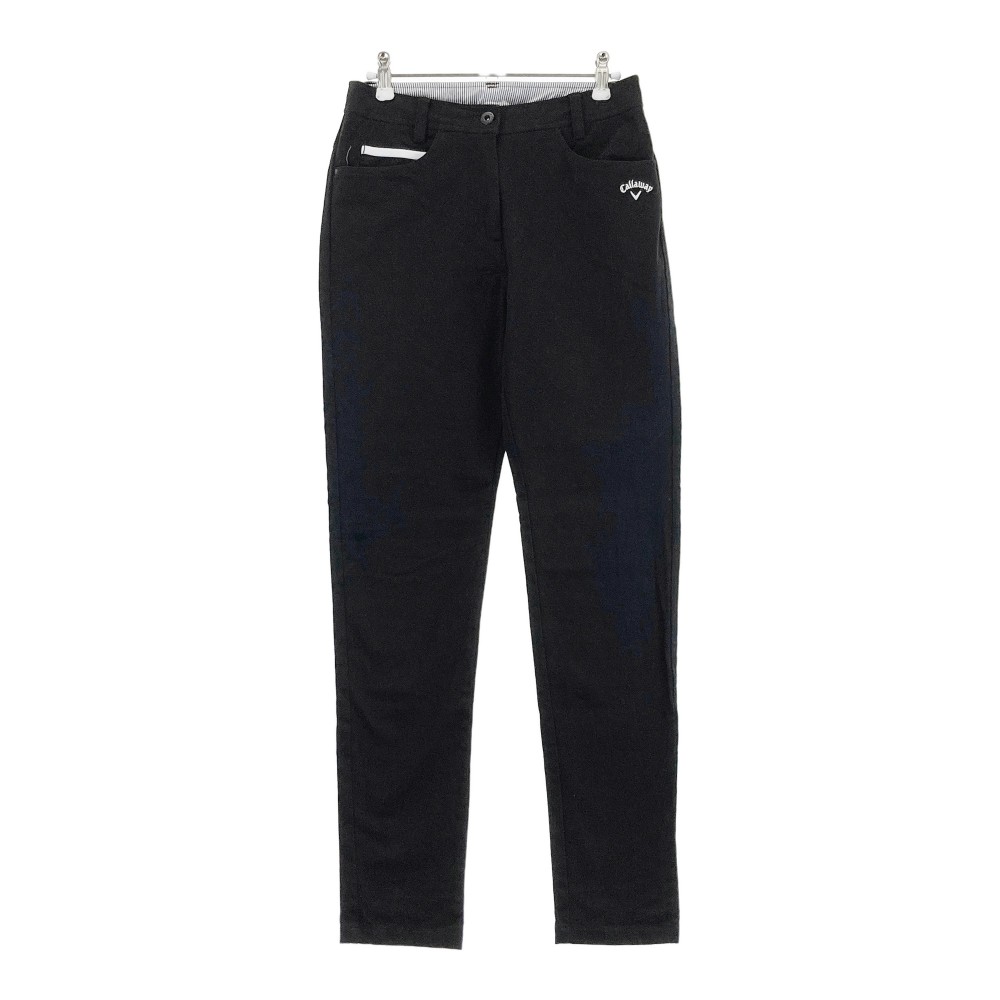 CALLAWAY キャロウェイ ストレッチパンツ ブラック系 S 【中古】ゴルフウェア レディース