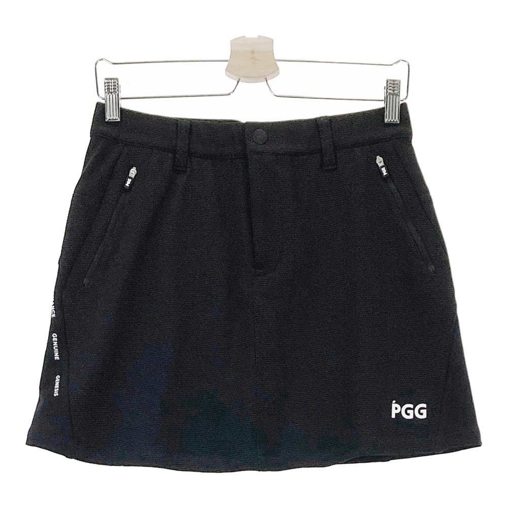 PGG PEARLY GATES パーリーゲイツ 2024年青写真 裏地付 伸ばすことスコート  黒いこと系 1 【中古】ゴルフお召しもの レディース