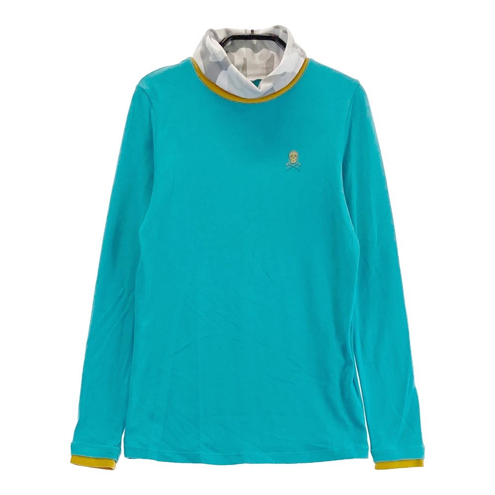MARK&LONA マークアンドロナ タートルネック 長袖Tシャツ ブルー系 36 【中古】ゴルフウェア レディース