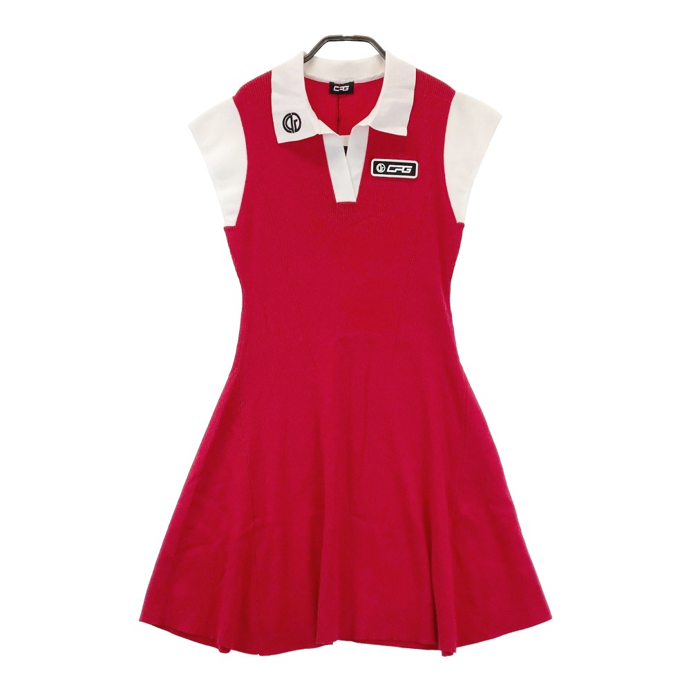 楽天市場】【新品】シーピージゴルフ 半袖ポロワンピース 白×レッド 襟