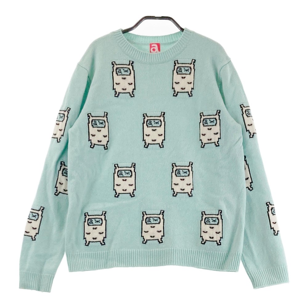 楽天市場】ARCHIVIO アルチビオ ウール混 長袖ニットセーター プリント