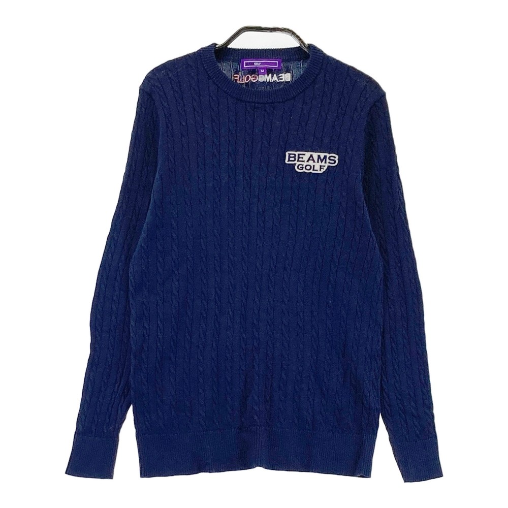BEAMS GOLF ビームスゴルフ ニットセーター ネイビー系 M 【中古】ゴルフウェア レディース｜中古ゴルフウェア通販STST