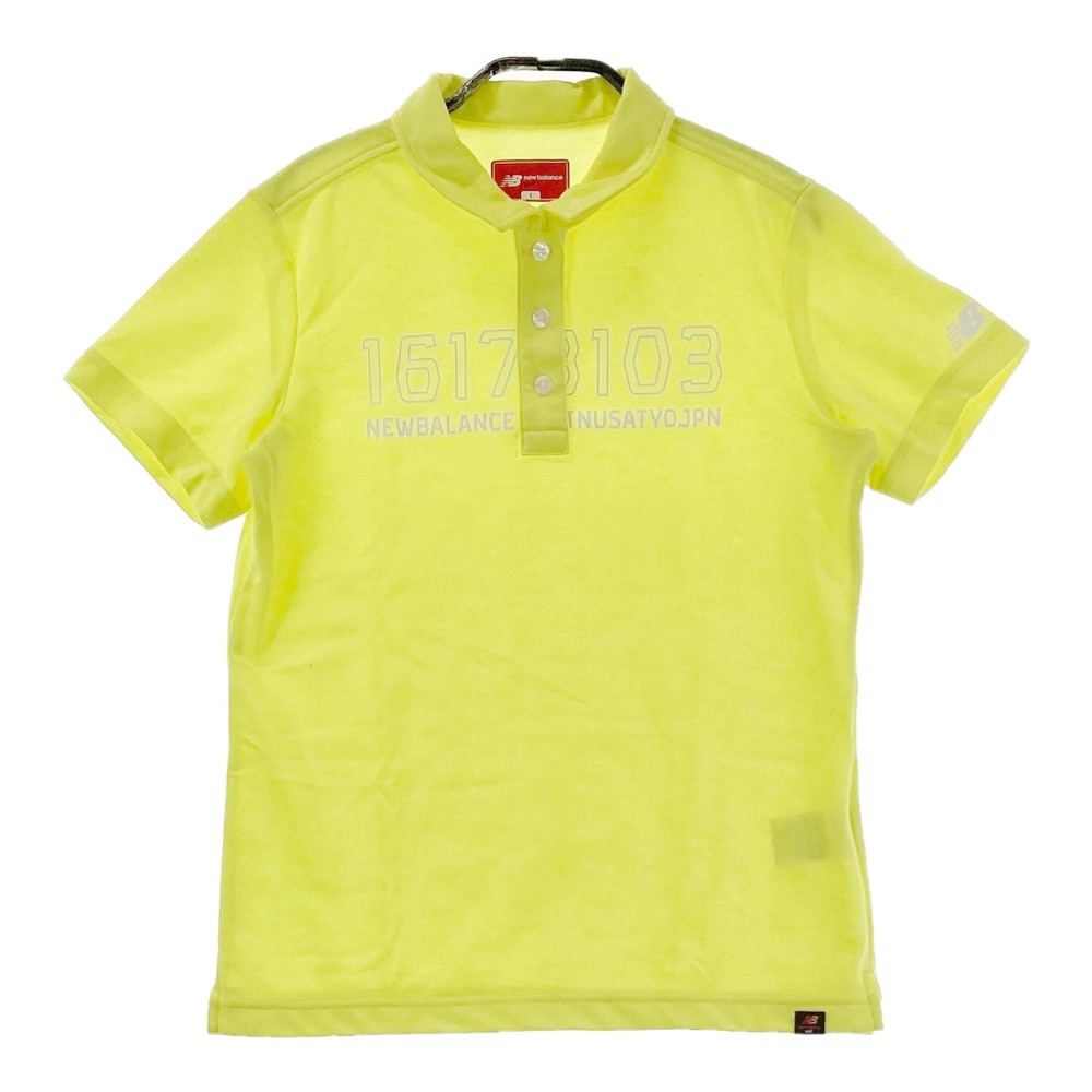 NEW BALANCE GOLF ニューバランス 半袖ポロシャツ イエロー系 1 【中古】ゴルフウェア レディース