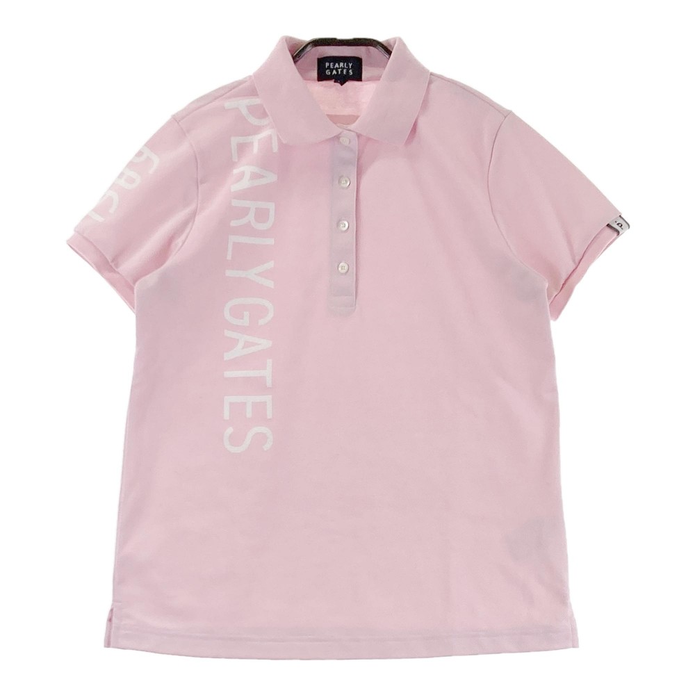 PEARLY GATES パーリーゲイツ 2024年モデル 半袖ポロシャツ ピンク系 1 【中古】ゴルフウェア レディース
