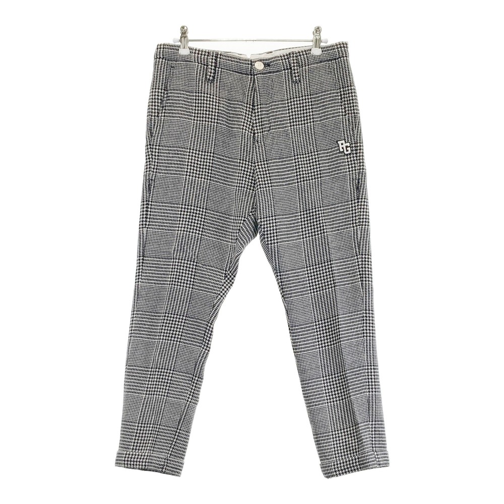 PEARLY GATES パーリーゲイツ 裏地付 ウール混 パンツ グレンチェック柄 ブラック系 0 【中古】ゴルフウェア レディース
