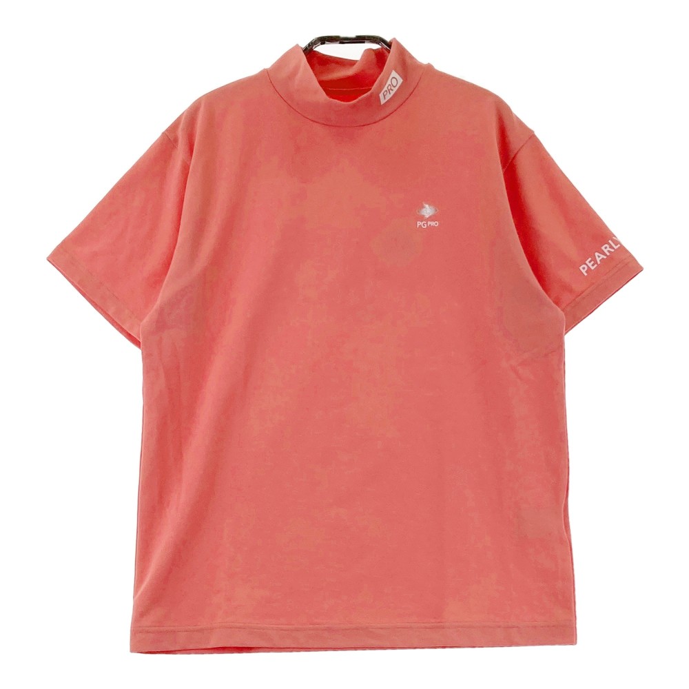 PEARLY GATES パーリーゲイツ 2024年モデル ハイネック 半袖Tシャツ フライングラビット ピンク系 0 【中古】ゴルフウェア レディース