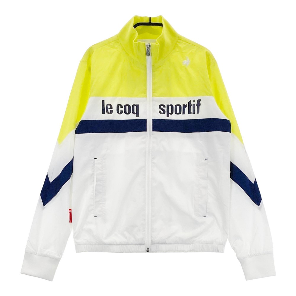 LE COQ GOLF ルコックゴルフ 長袖ジップジャケット イエロー系 S 【中古】ゴルフウェア レディース