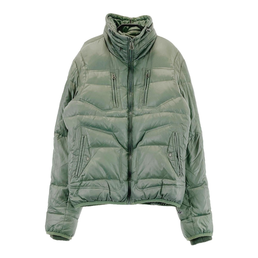 期間限定】DIESEL フード付きライトグリーンダウンジャケット size40