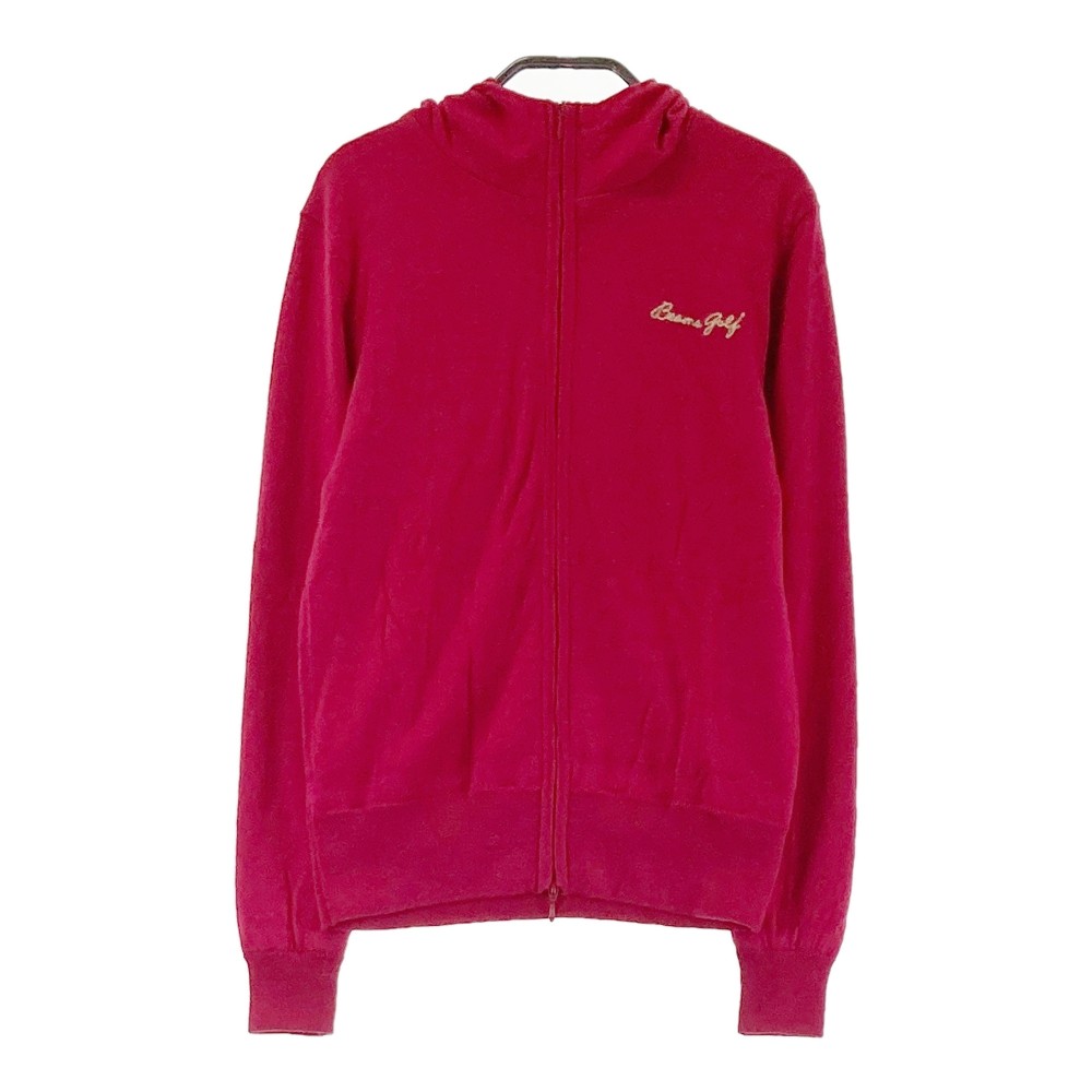 BEAMS GOLF ビームスゴルフ 蓄熱 ニットパーカー レッド系 S 【中古】ゴルフウェア レディース