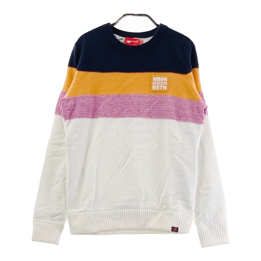 サイズ：1 NEW BALANCE GOLF ニューバランス  ニットセーター 総柄 イエロー系 [240101364396] ゴルフウェア レディース ストスト NEW BALANCE GOLF ニューバランス ニットセーター 総柄 イエロー