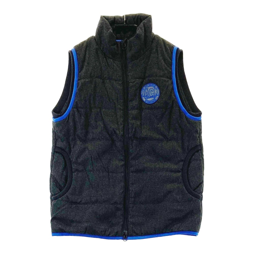 JACK BUNNY ジャックバニー 中綿 ジップベスト グレー系 1 【中古】ゴルフウェア レディース