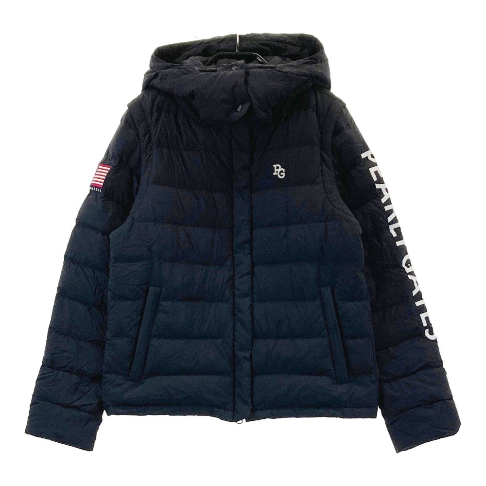 パーリーゲイツ　2way ダウンジャケット　ゴルフウェア　ネイビー　4 パーリーゲイツ 2way ダウンジャケット ゴルフウェア ネイビー 4