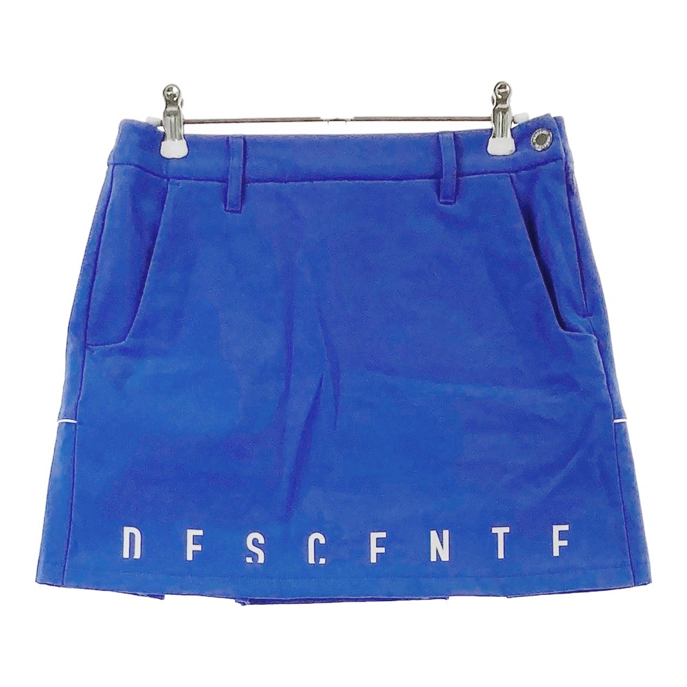 DESCENTE GOLF デサントゴルフ ストレッチスカート ブルー系 S 【中古】ゴルフウェア レディース