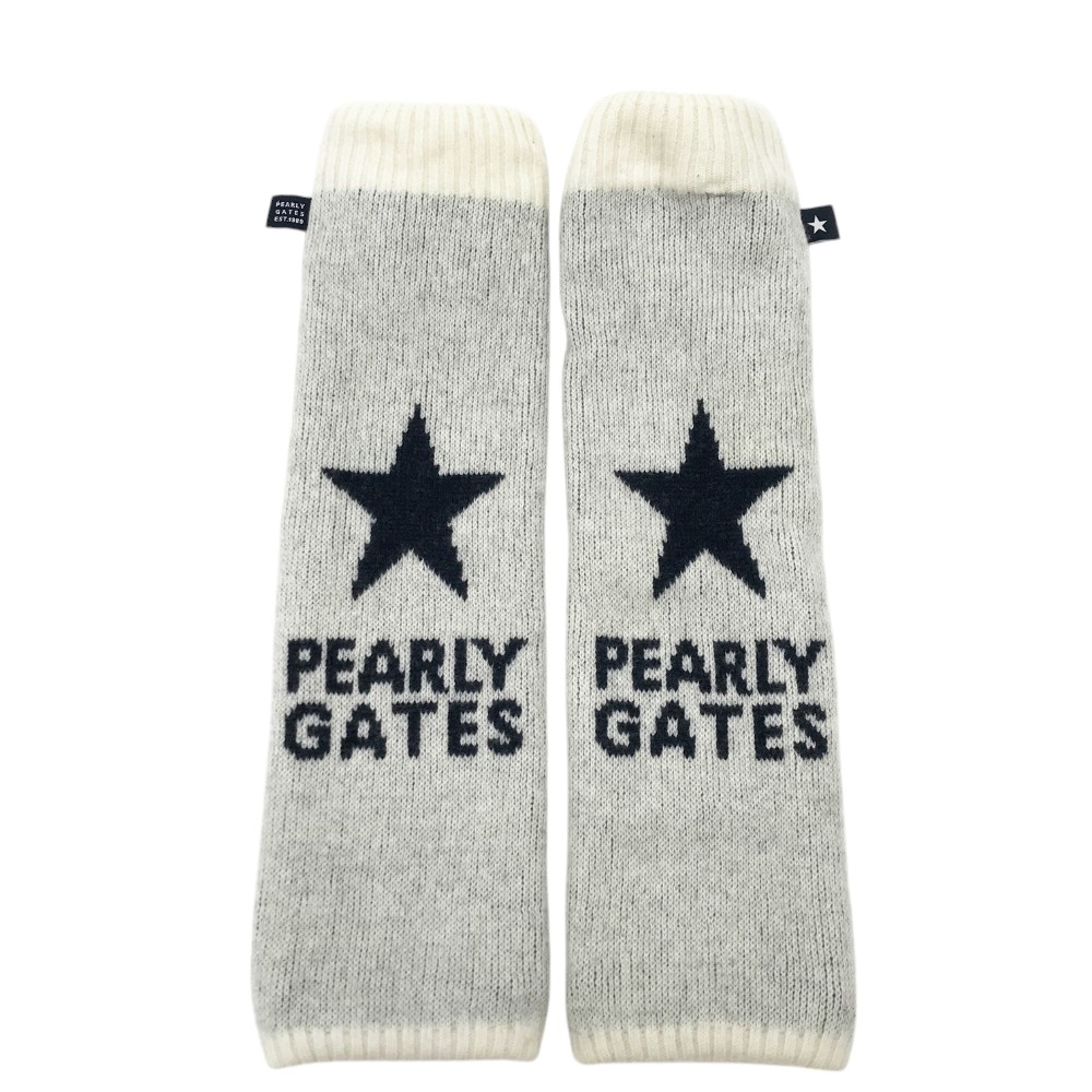 パーリーゲイツ 星マークつば付きニットレッグウォーマー　ホワイト 楽天市場】PEARLY GATES パーリーゲイツ ニットレッグウォーマー 星