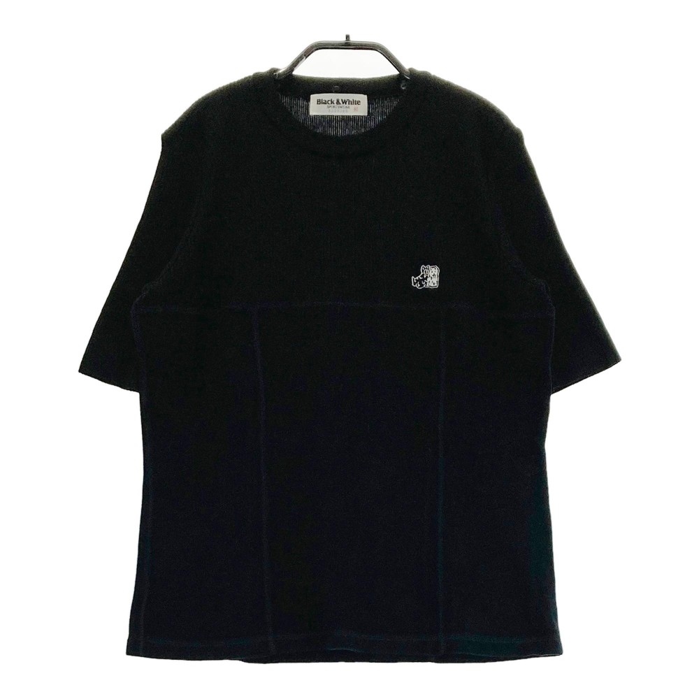 楽天市場】BLACK&WHITE ブラックアンドホワイト Vネック ニット