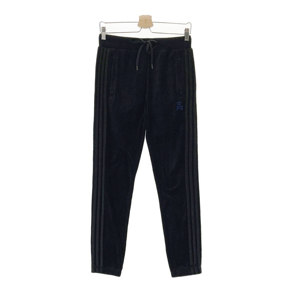PEARLY GATES パーリーゲイツ ストレッチベロアパンツ ブラック系 0 【中古】ゴルフウェア レディース